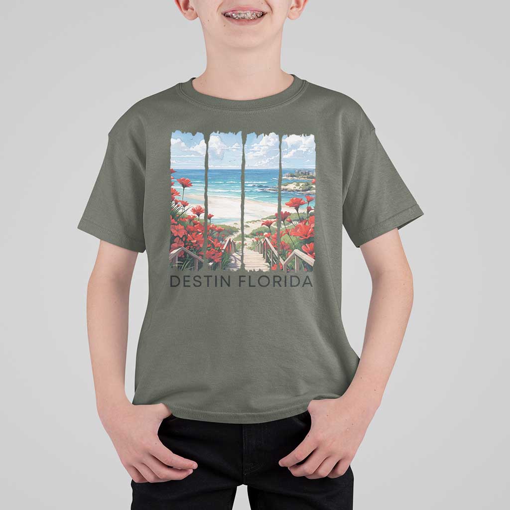 Destin Florida T Shirt For Kid Summer Travel Beach Vacation Gift