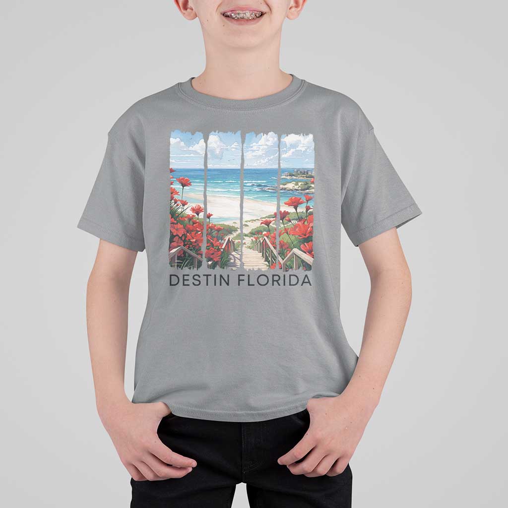 Destin Florida T Shirt For Kid Summer Travel Beach Vacation Gift