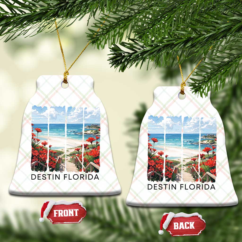 Destin Florida Ceramic Ornament Summer Travel Beach Vacation Gift