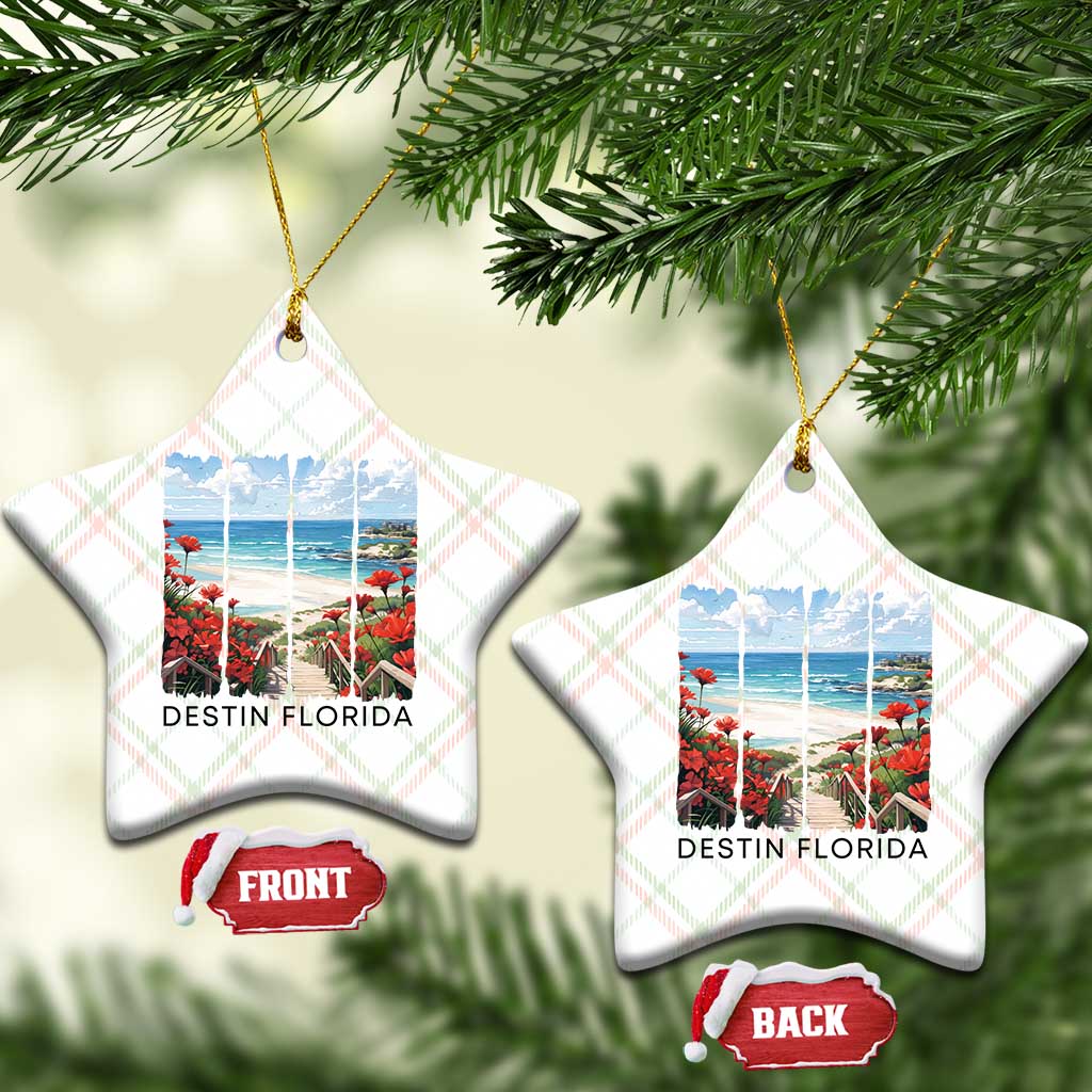 Destin Florida Ceramic Ornament Summer Travel Beach Vacation Gift