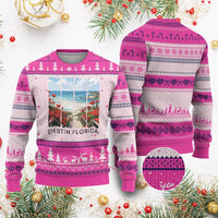Destin Florida Ugly Christmas Sweater Summer Travel Beach Vacation Gift
