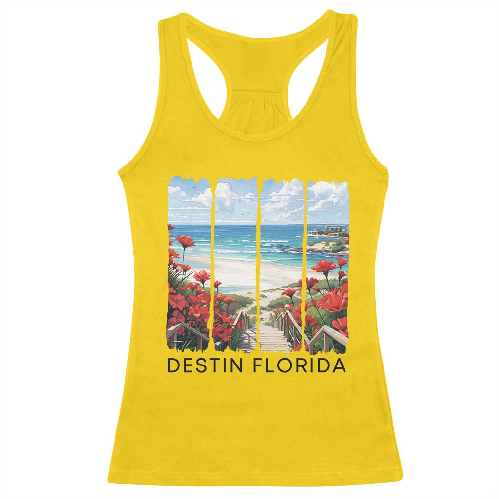 Destin Florida Racerback Tank Top Summer Travel Beach Vacation Gift