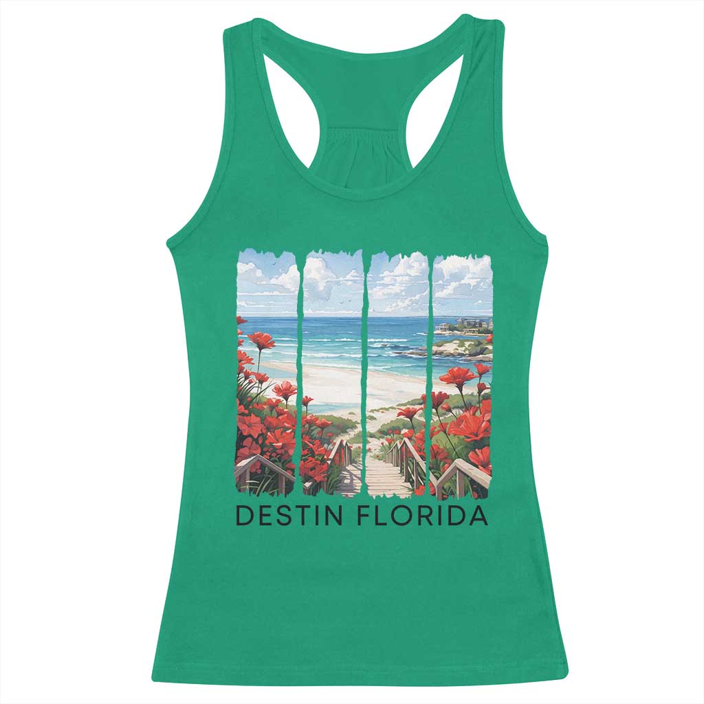 Destin Florida Racerback Tank Top Summer Travel Beach Vacation Gift