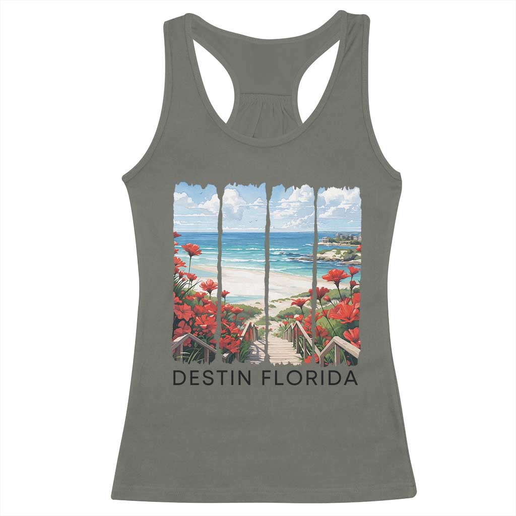 Destin Florida Racerback Tank Top Summer Travel Beach Vacation Gift