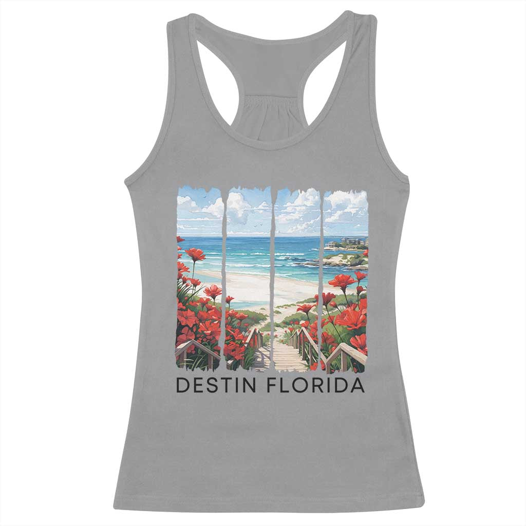 Destin Florida Racerback Tank Top Summer Travel Beach Vacation Gift