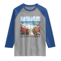 Destin Florida Raglan Shirt Summer Travel Beach Vacation Gift