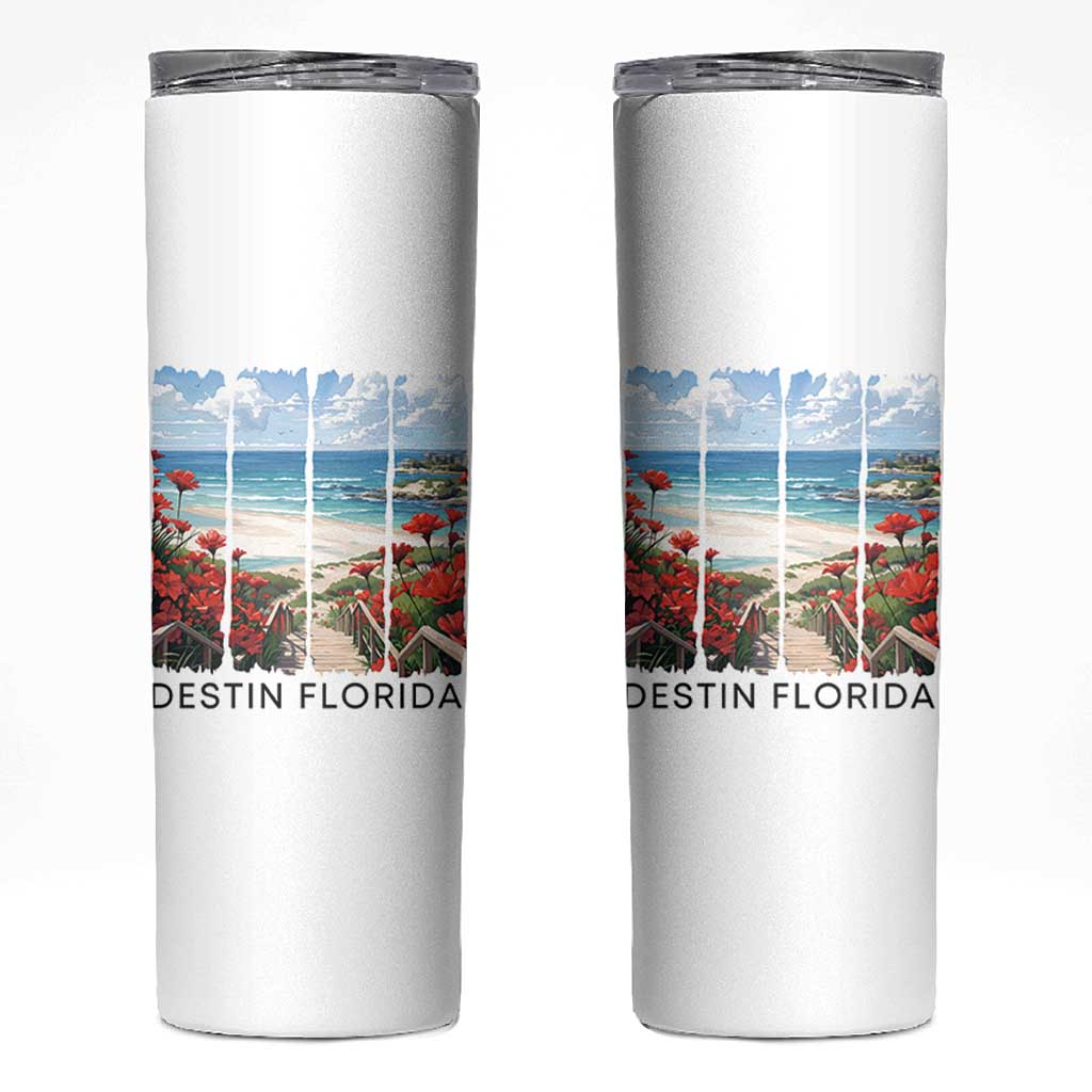 Destin Florida Skinny Tumbler Summer Travel Beach Vacation Gift