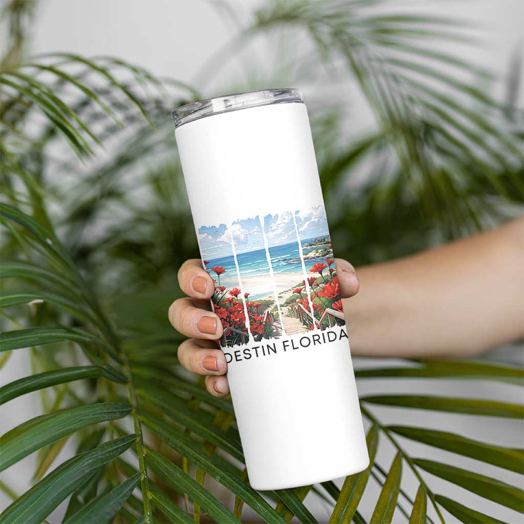 Destin Florida Skinny Tumbler Summer Travel Beach Vacation Gift