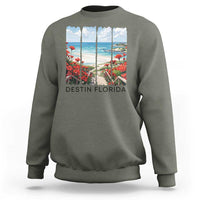 Destin Florida Sweatshirt Summer Travel Beach Vacation Gift