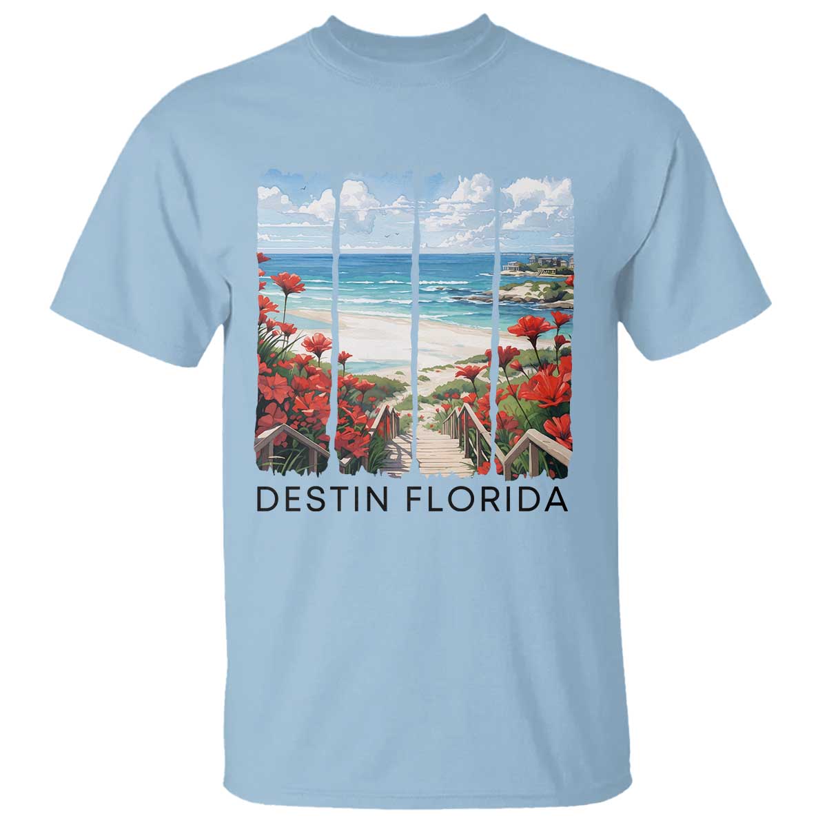 Destin Florida T Shirt Summer Travel Beach Vacation Gift
