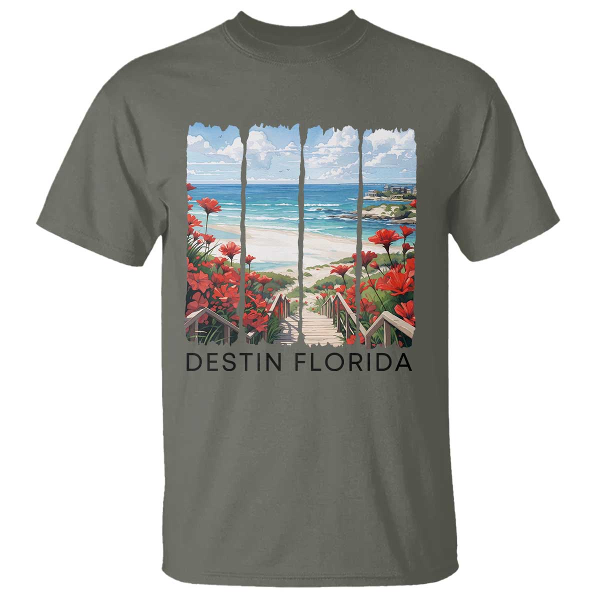 Destin Florida T Shirt Summer Travel Beach Vacation Gift