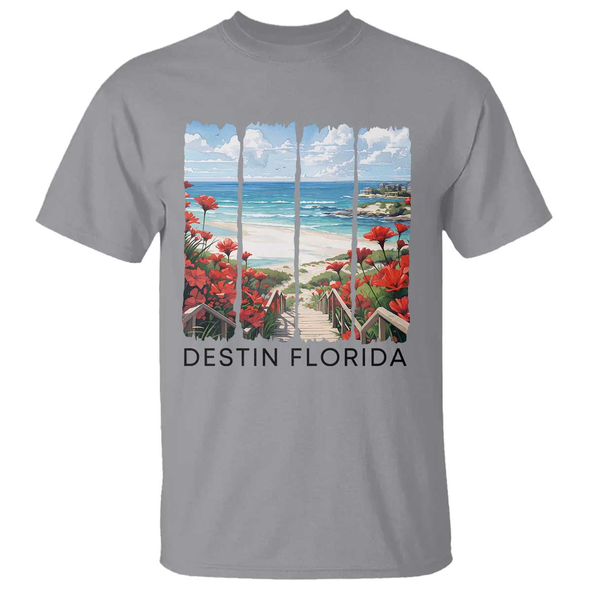 Destin Florida T Shirt Summer Travel Beach Vacation Gift