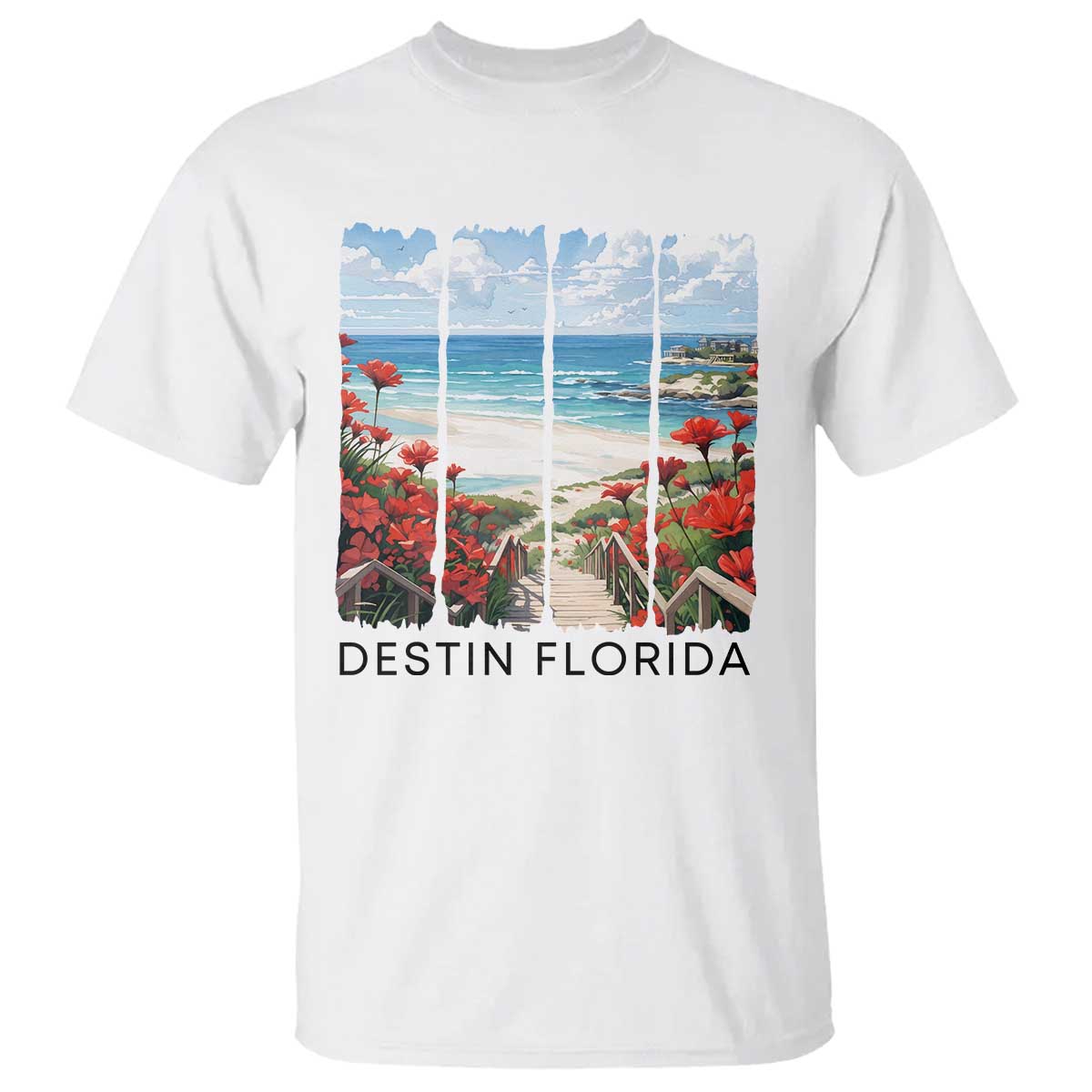 Destin Florida T Shirt Summer Travel Beach Vacation Gift