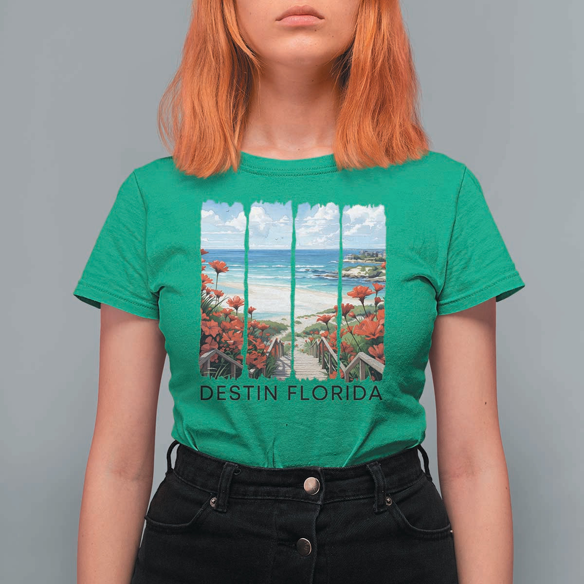 Destin Florida T Shirt For Women Summer Travel Beach Vacation Gift