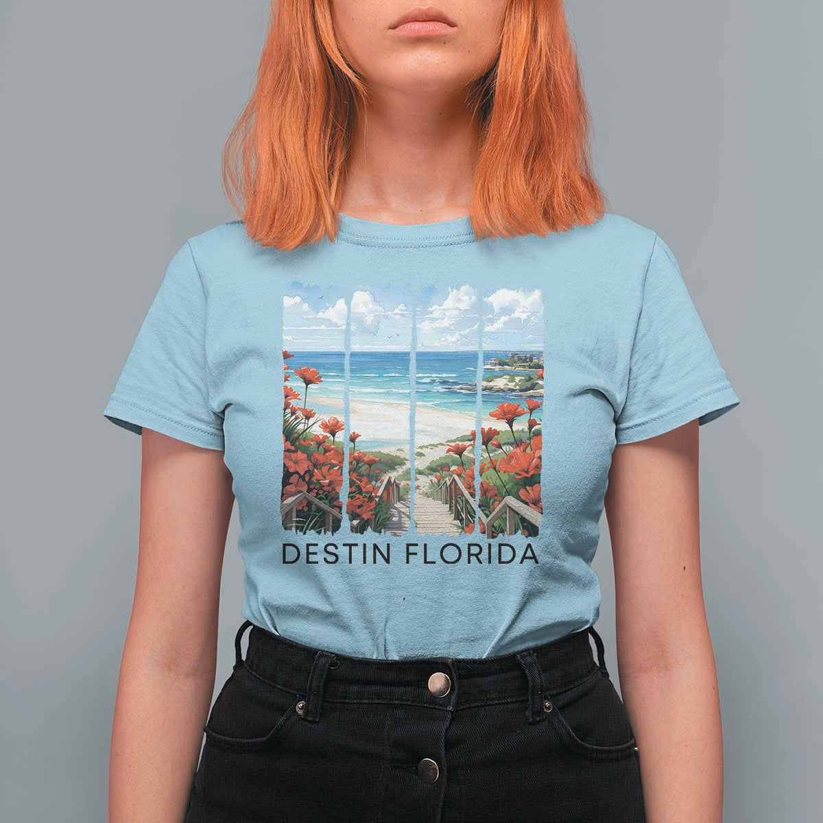 Destin Florida T Shirt For Women Summer Travel Beach Vacation Gift