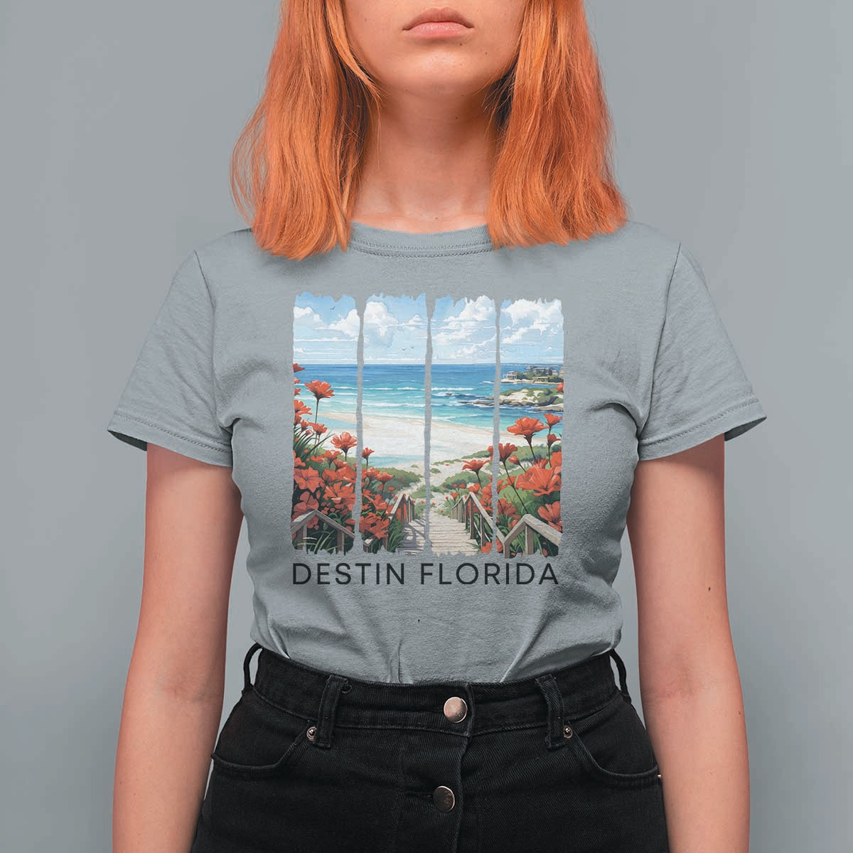 Destin Florida T Shirt For Women Summer Travel Beach Vacation Gift