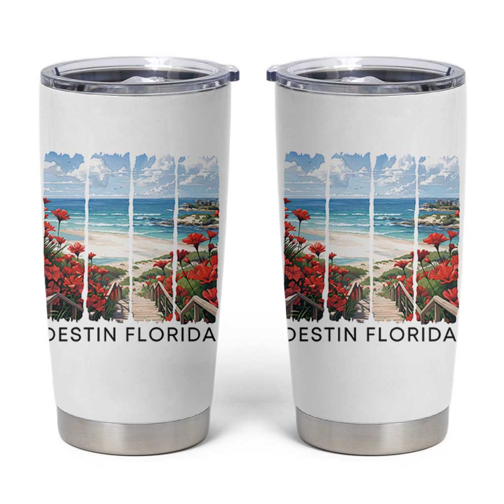 Destin Florida Tumbler Cup Summer Travel Beach Vacation Gift