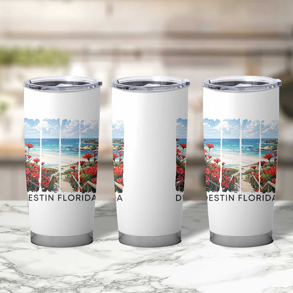 Destin Florida Tumbler Cup Summer Travel Beach Vacation Gift