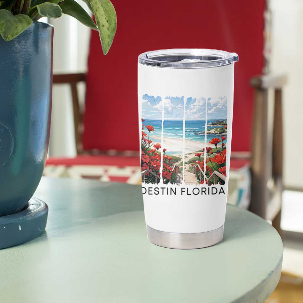 Destin Florida Tumbler Cup Summer Travel Beach Vacation Gift