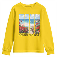Destin Florida Youth Sweatshirt Summer Travel Beach Vacation Gift
