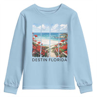 Destin Florida Youth Sweatshirt Summer Travel Beach Vacation Gift