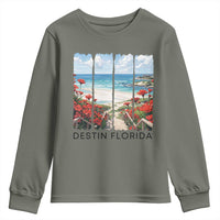 Destin Florida Youth Sweatshirt Summer Travel Beach Vacation Gift