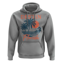 Vintage Destin Florida Beach Hoodie Sunset Palm Tree Graphic