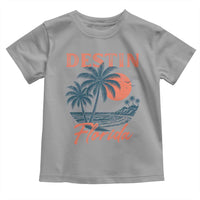 Vintage Destin Florida Beach Toddler T Shirt Sunset Palm Tree Graphic