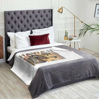 Hawaii Tropical Bird Throw Blanket Summer Island Vacation Gift