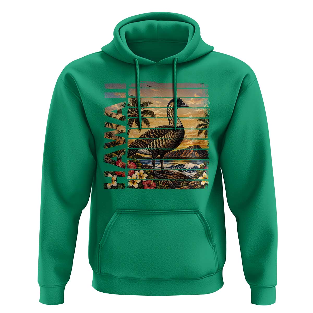 Hawaii Tropical Bird Hoodie Summer Island Vacation Gift