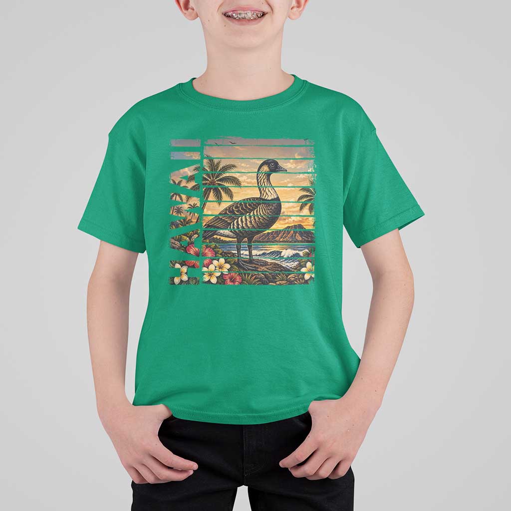 Hawaii Tropical Bird T Shirt For Kid Summer Island Vacation Gift