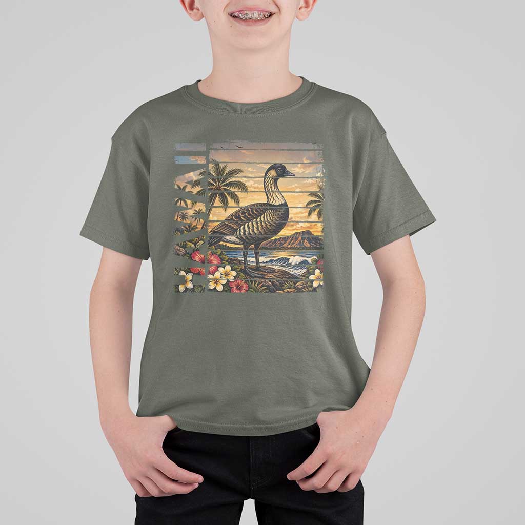 Hawaii Tropical Bird T Shirt For Kid Summer Island Vacation Gift