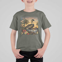 Hawaii Tropical Bird T Shirt For Kid Summer Island Vacation Gift