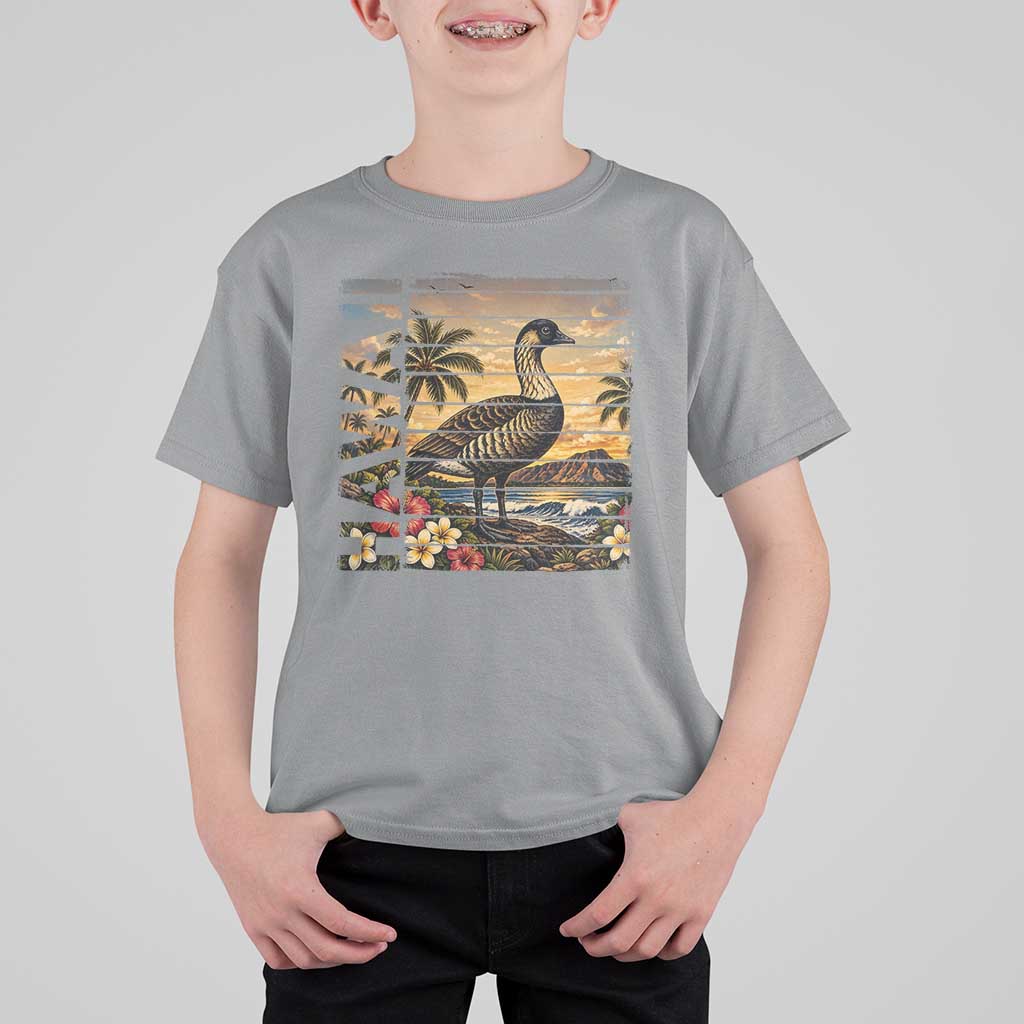 Hawaii Tropical Bird T Shirt For Kid Summer Island Vacation Gift