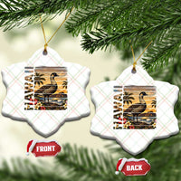Hawaii Tropical Bird Ceramic Ornament Summer Island Vacation Gift