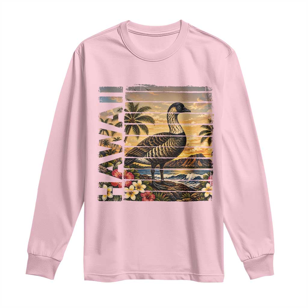 Hawaii Tropical Bird Long Sleeve Shirt Summer Island Vacation Gift