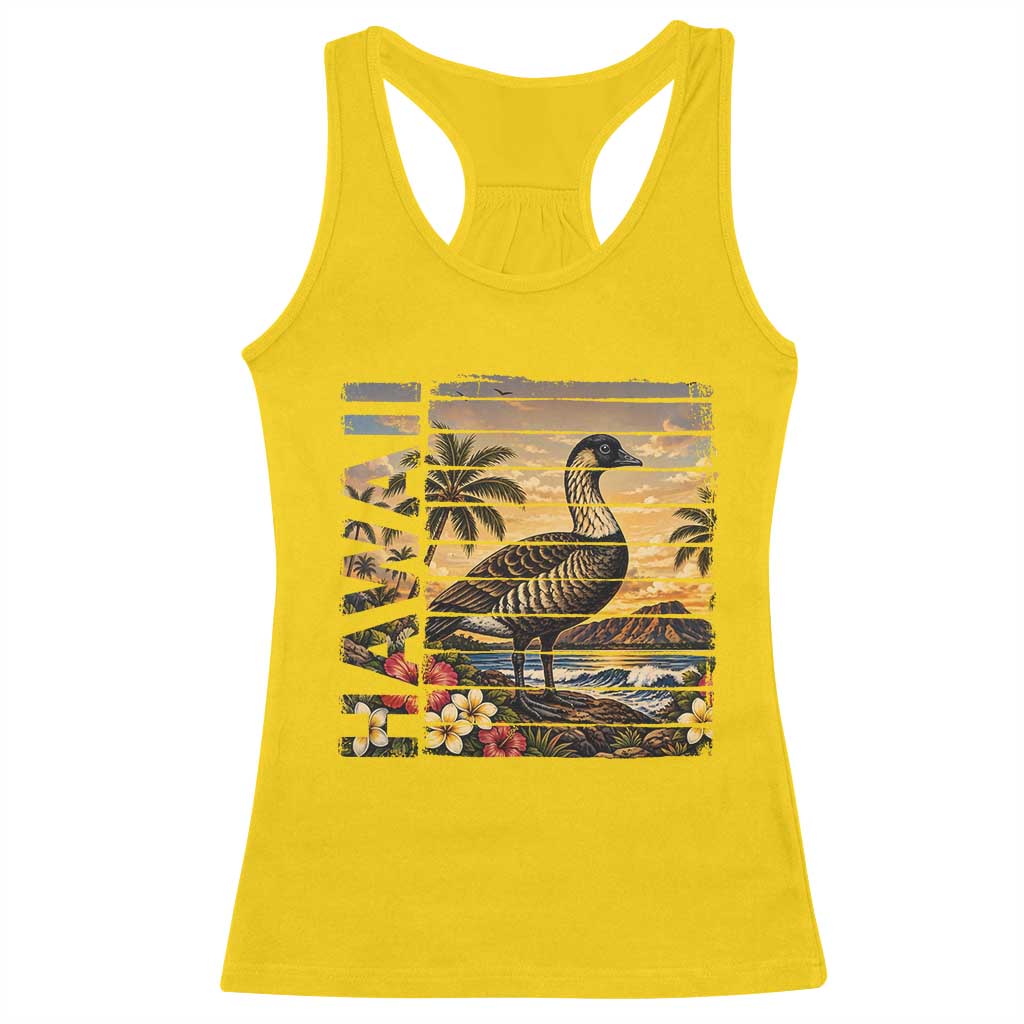 Hawaii Tropical Bird Racerback Tank Top Summer Island Vacation Gift