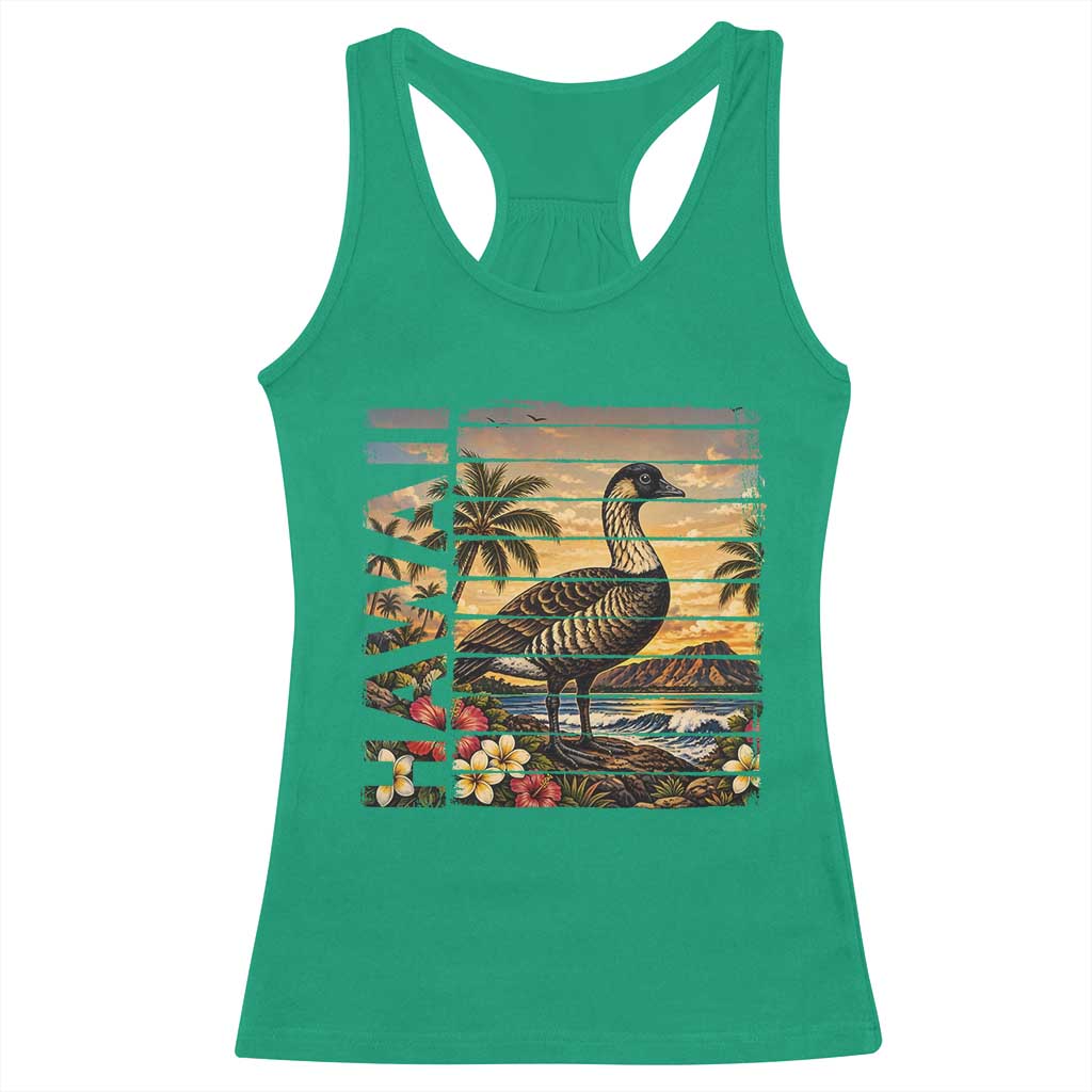 Hawaii Tropical Bird Racerback Tank Top Summer Island Vacation Gift