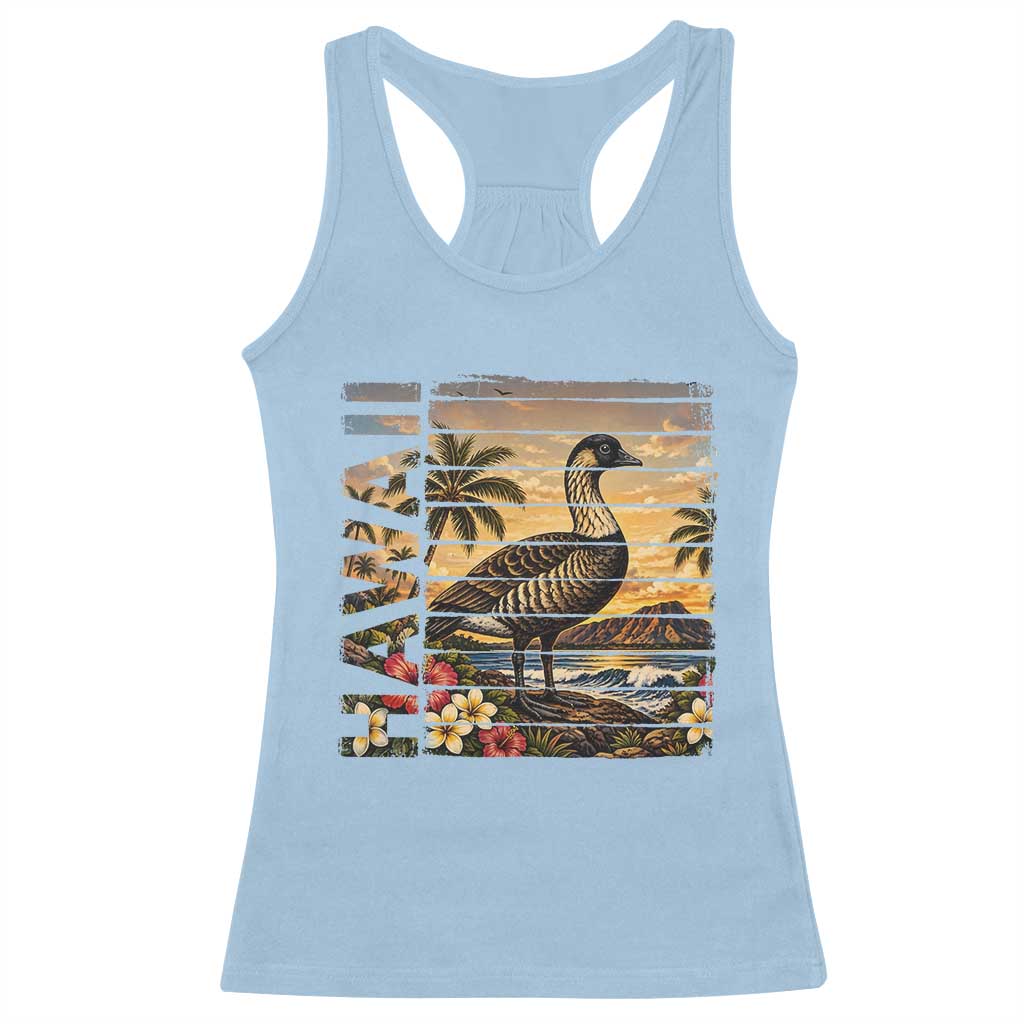 Hawaii Tropical Bird Racerback Tank Top Summer Island Vacation Gift