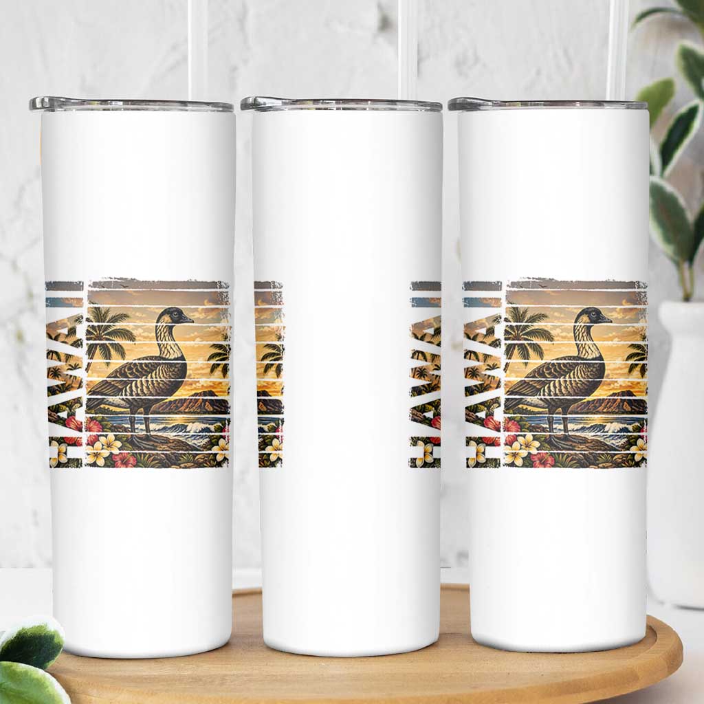 Hawaii Tropical Bird Skinny Tumbler Summer Island Vacation Gift