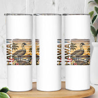 Hawaii Tropical Bird Skinny Tumbler Summer Island Vacation Gift