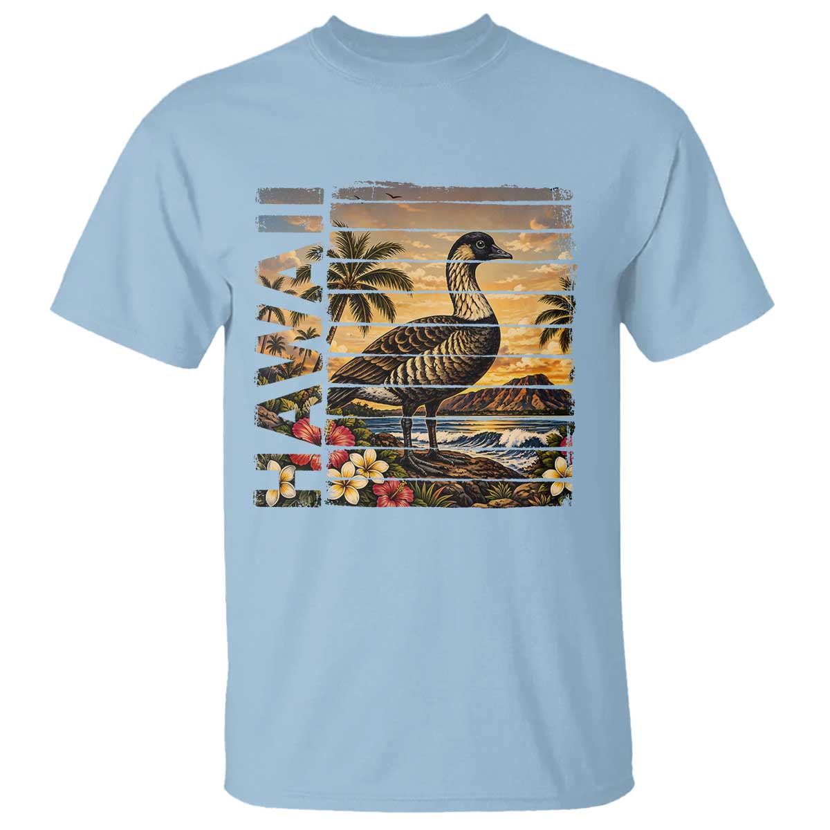 Hawaii Tropical Bird T Shirt Summer Island Vacation Gift