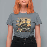 Hawaii Tropical Bird T Shirt For Women Summer Island Vacation Gift