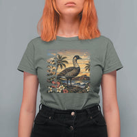 Hawaii Tropical Bird T Shirt For Women Summer Island Vacation Gift