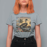Hawaii Tropical Bird T Shirt For Women Summer Island Vacation Gift