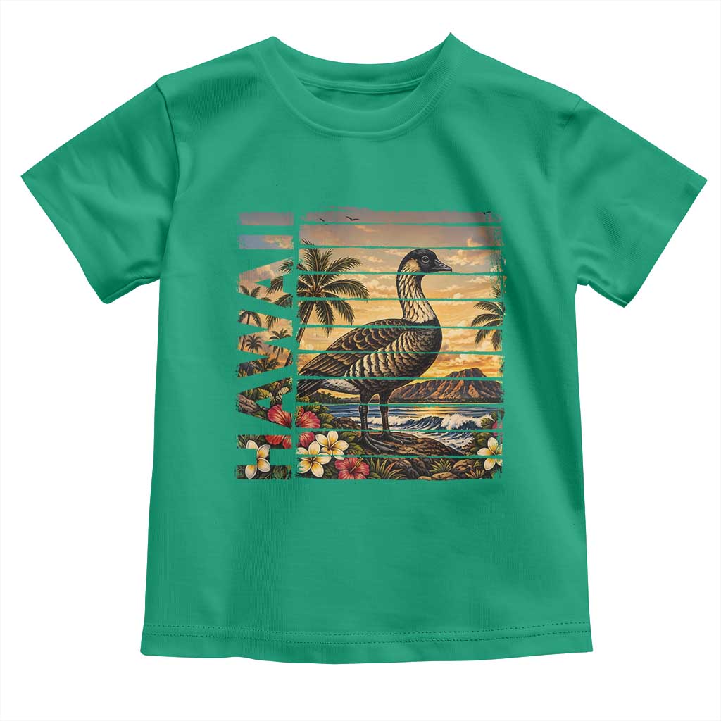 Hawaii Tropical Bird Toddler T Shirt Summer Island Vacation Gift