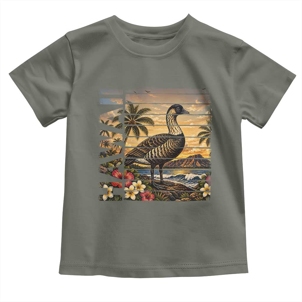 Hawaii Tropical Bird Toddler T Shirt Summer Island Vacation Gift
