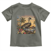 Hawaii Tropical Bird Toddler T Shirt Summer Island Vacation Gift