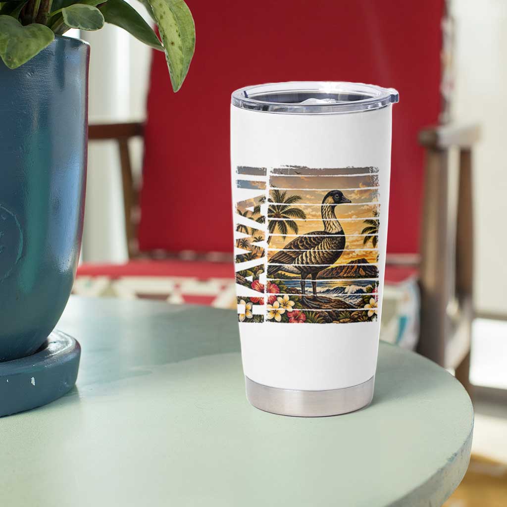 Hawaii Tropical Bird Tumbler Cup Summer Island Vacation Gift