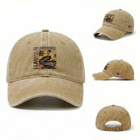 Hawaii Tropical Bird Washed Cotton Baseball Cap Summer Island Vacation Gift